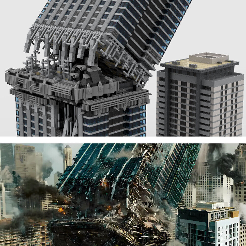 MOC-143659 Skyscraper Collapse Architecture Building Toys Set 12294 Parts-ZITIANYOUBUILD