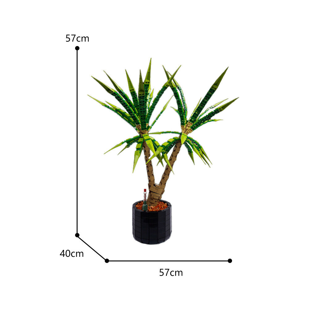 C9134 Room Plants Dracaena Marginata Dragon Tree 1952 Parts for Decoration-ZITIANYOUBUILD