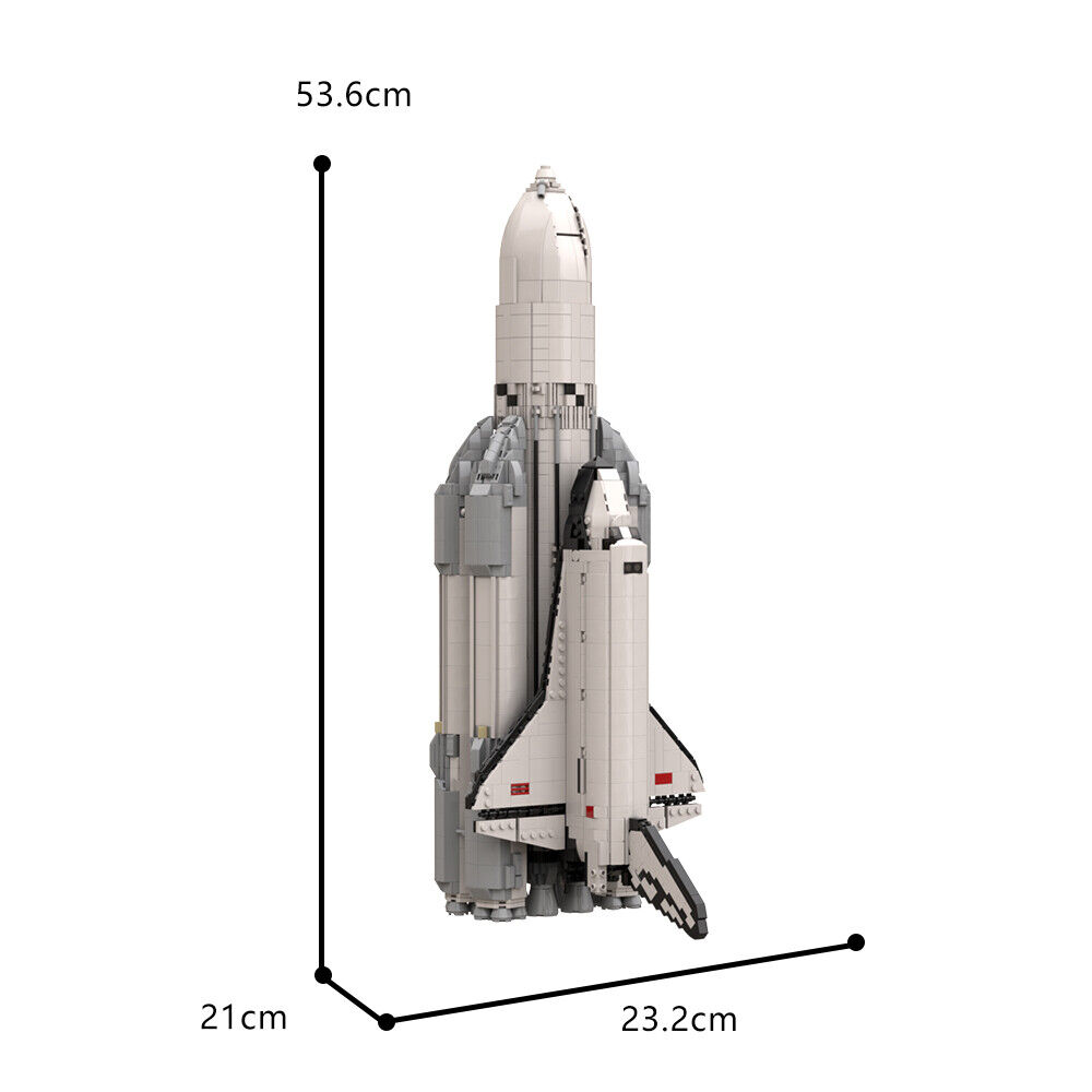 Custom MOC: C7825 1:110 Scale Energia Buran Rocket Model 3844 Parts-ZITIANYOUBUILD