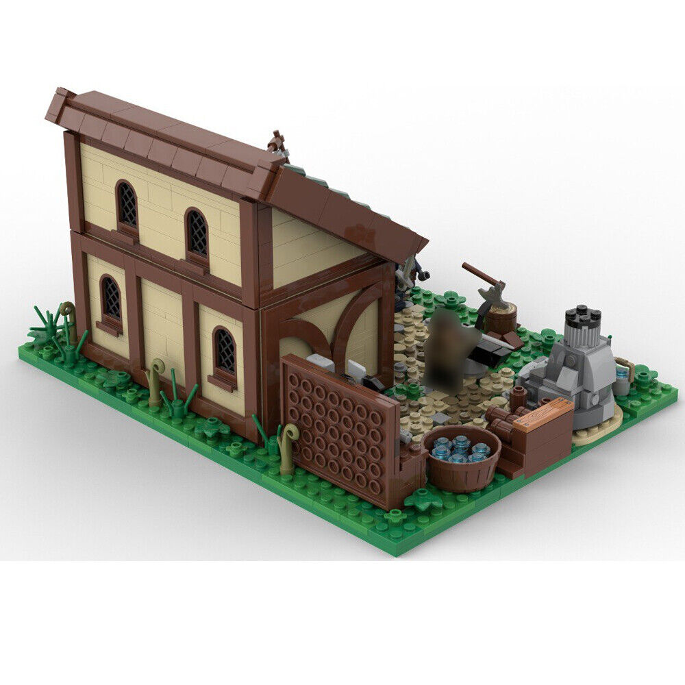 MOC-150325 Medieval House with Interior for Medieval Casle Theme 1041 Parts-ZITIANYOUBUILD