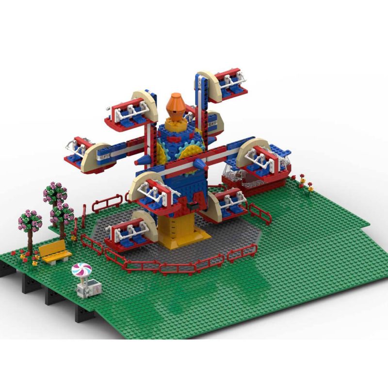 Custom MOC-125626 NebulaZ Theme Park Ride Fairground Model 1459PCS