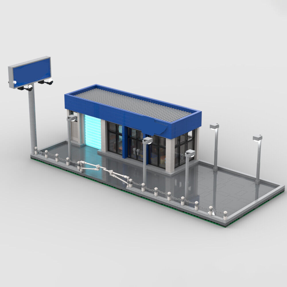 MOC-110822 Car Dealership Model Building Toys Set for Display 1138 Parts-ZITIANYOUBUILD