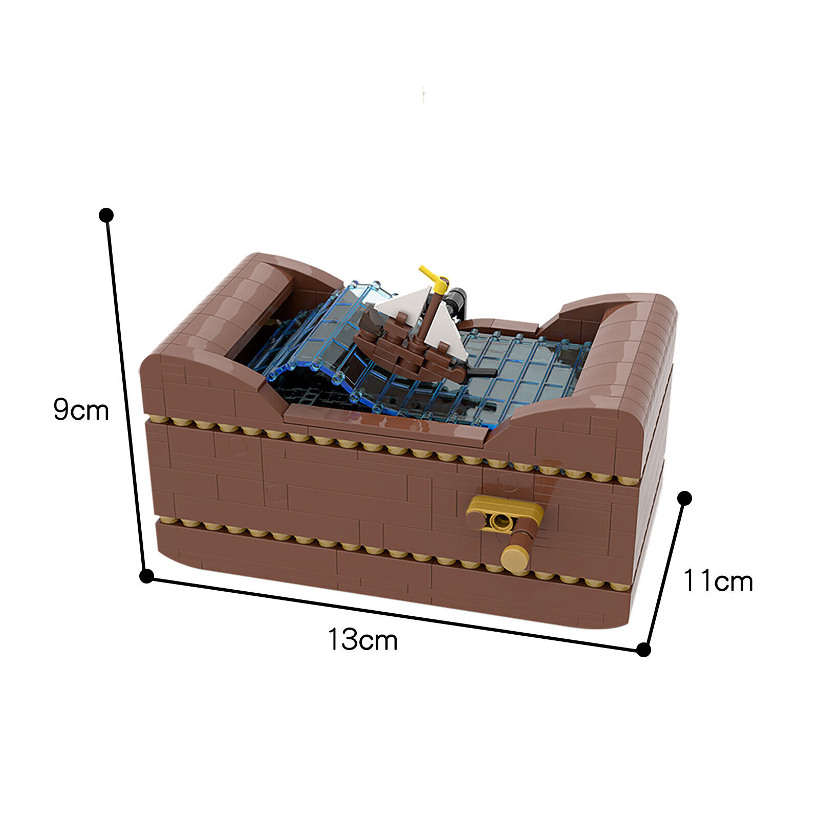 Custom MOC: C5633 Ship at Sea Model 513 Physical Parts Gift for Christmas-ZITIANYOUBUILD