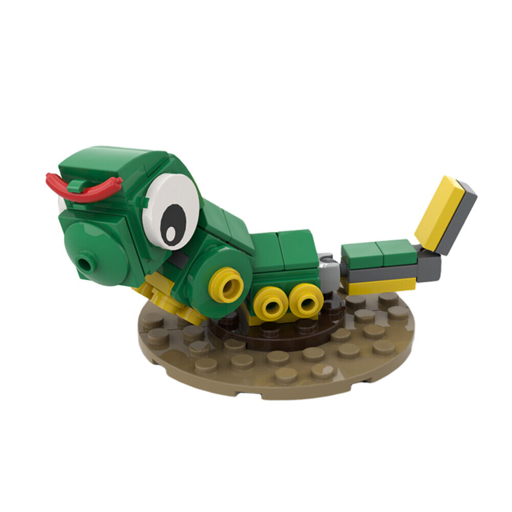 C7596 Caterpillar with Red Tentacle from Cartoon 60 Parts | for Collection-ZITIANYOUBUILD