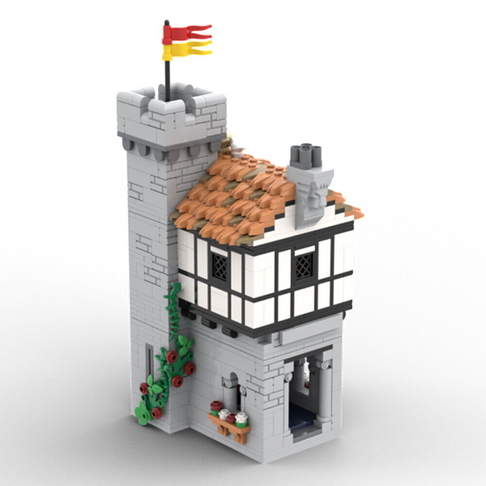 MOC-142666 3517 Parts Tower Keep & Low Courtyard Extension for Set 10305 Castle-ZITIANYOUBUILD