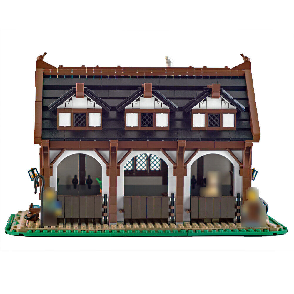 ZITIANYOUBUILD MOC-150454 A Small Medieval Stable with Removable Roof 1094 Parts-ZITIANYOUBUILD