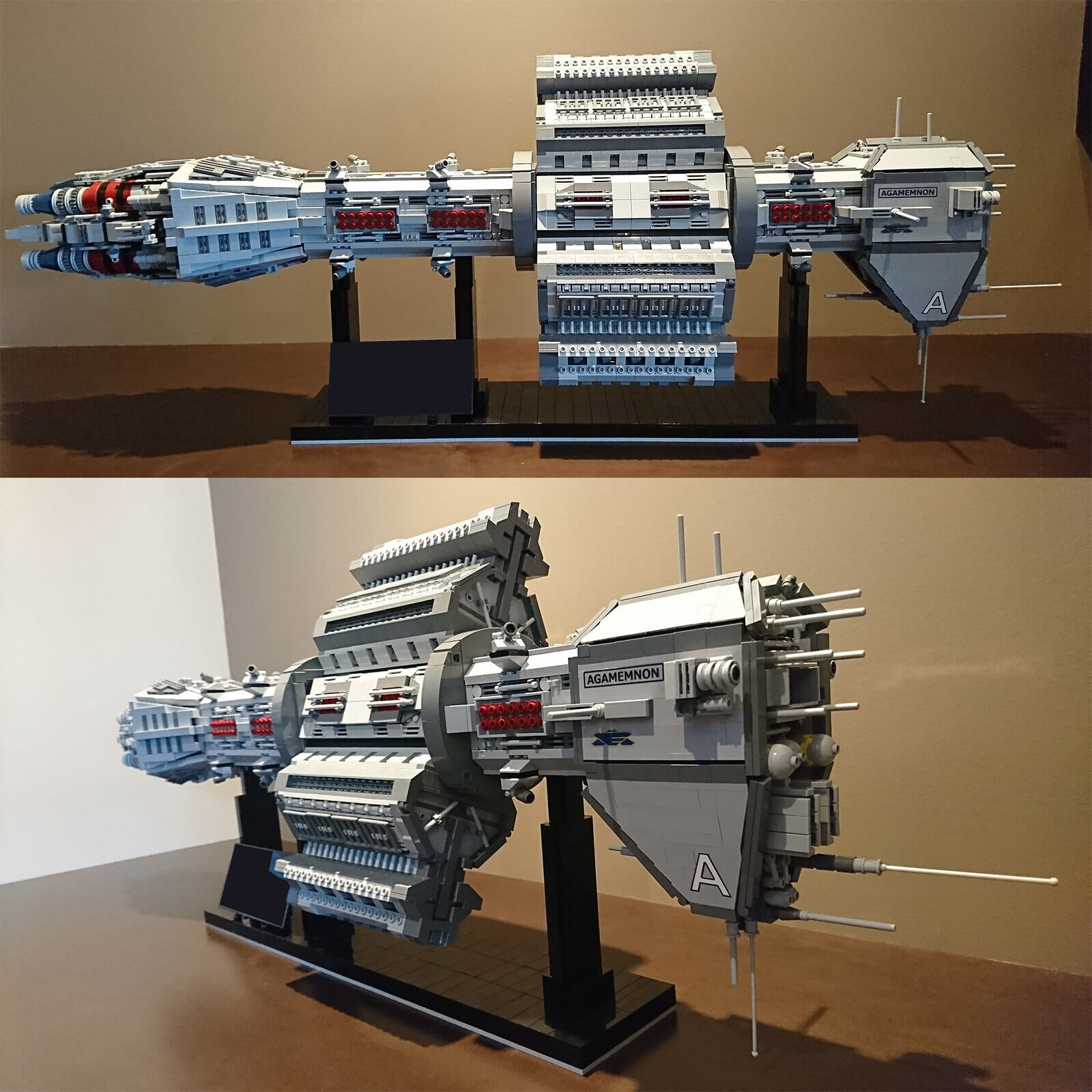 Custom MOC: C716 EAS Agamemnon Omega Class Destroyer Ship 4700 Parts-ZITIANYOUBUILD