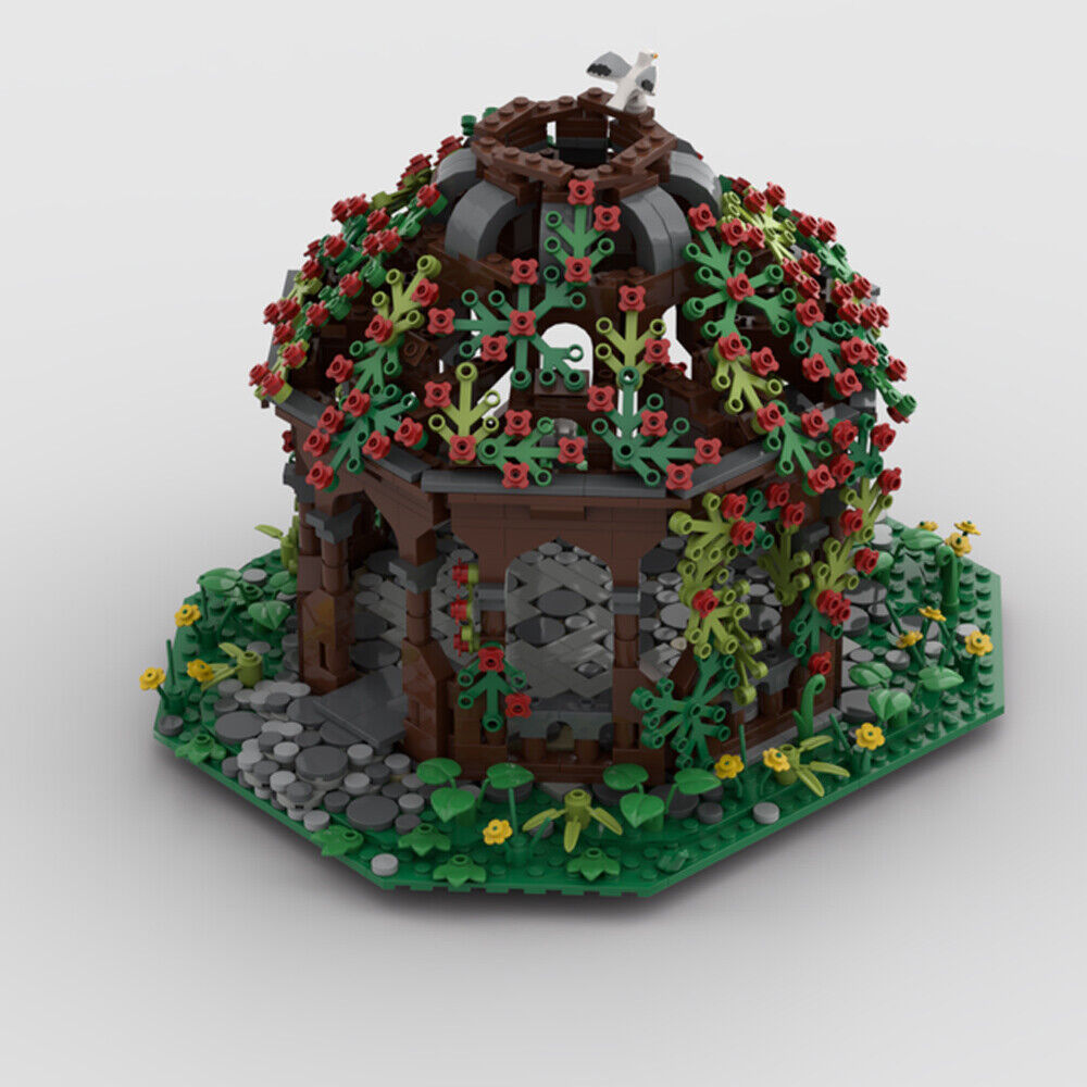 ZITIANYOUBUILD MOC-124111 Royal Pavilion & Garden Creative Toys Set 1087 Parts-ZITIANYOUBUILD