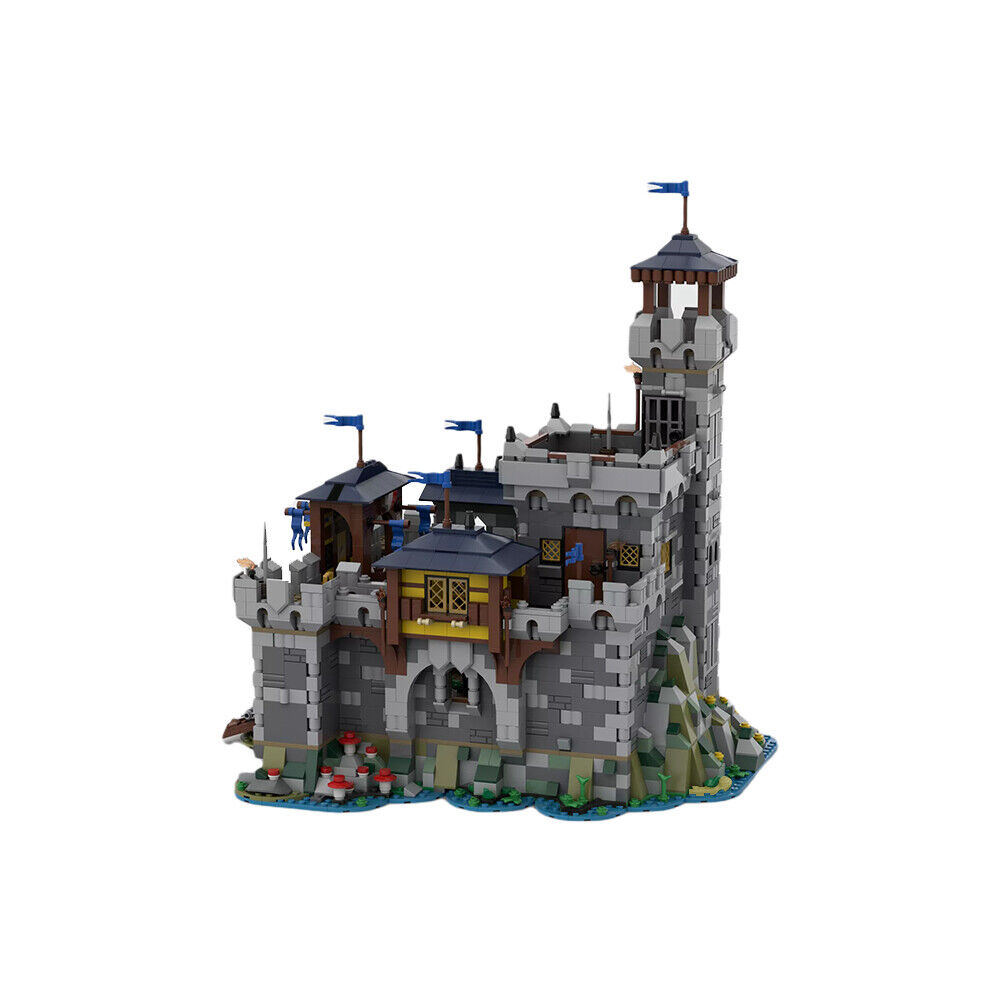 Custom MOC: C7682 Medieval Fortress Model 3028 Parts Gift for Christmas-ZITIANYOUBUILD