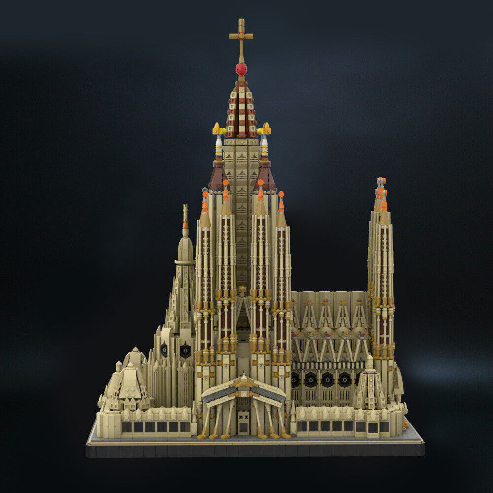 Custom MOC: C6984 Sagrada Familia Cathedral 10055 Parts Modular Building-ZITIANYOUBUILD
