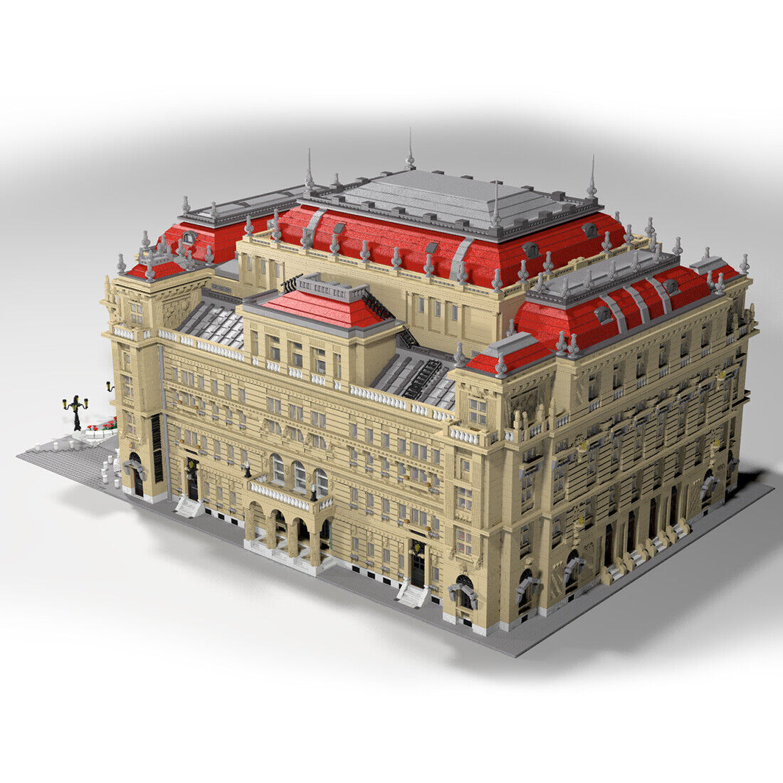 Custom: Modular Hungarian State Opera MOC with Full Interior 53901 Parts-ZITIANYOUBUILD