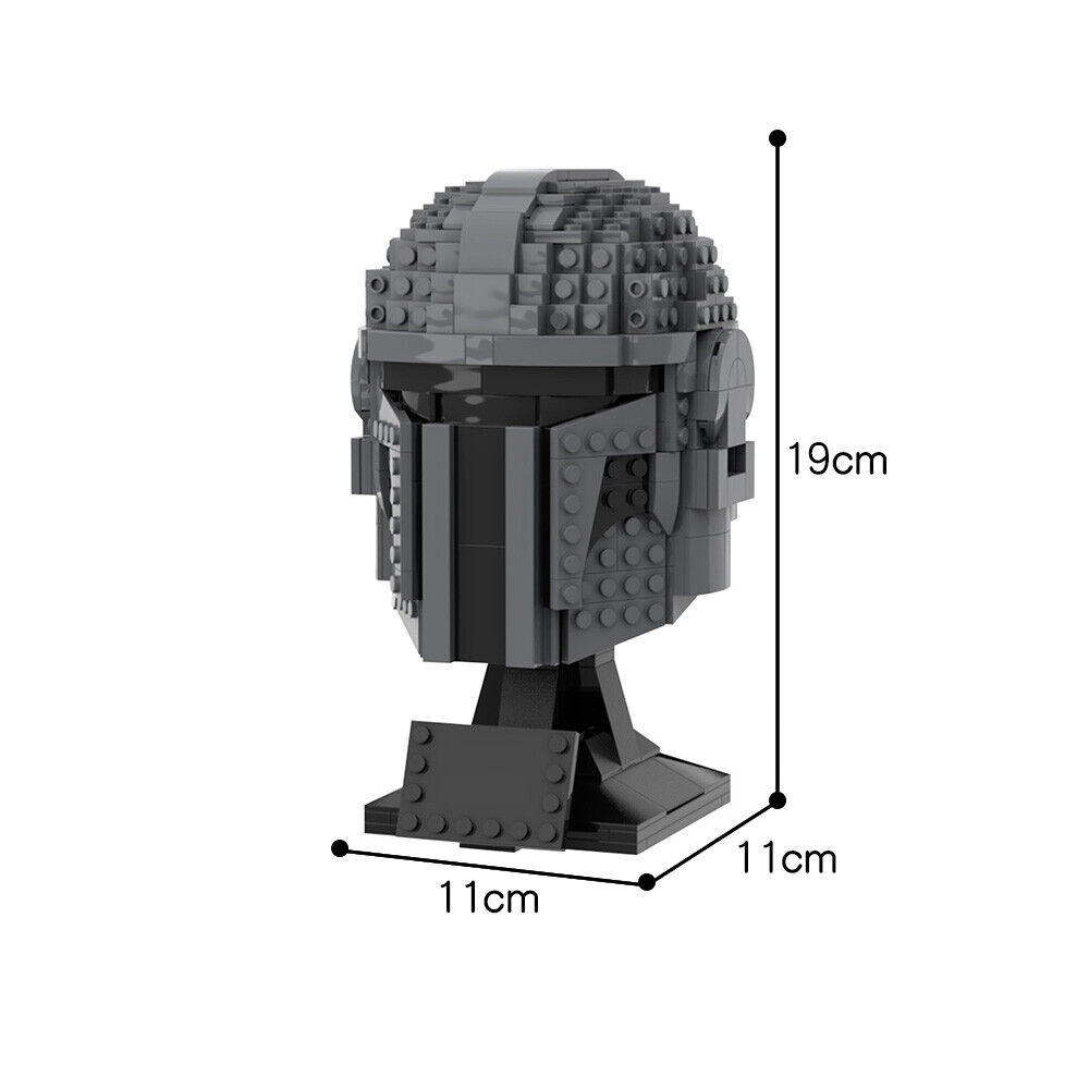 ZITIANYOUBUILD Custom MOC: C5265 Helmet Statue Kits Collectibles 608 Parts-ZITIANYOUBUILD