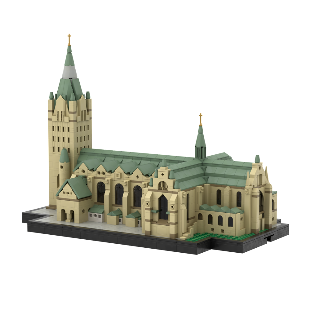 ZITIANYOUBUILD Custom MOC: C7697 Paderborn Cathedral Modular Building 3164 Parts-ZITIANYOUBUILD