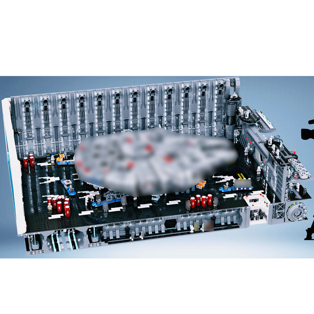 SW UCS Death Star Docking Bay 327 Hangar Bay 327 for 75192 Millennium Falcon 23307 Pieces 56" x 32" x 19"