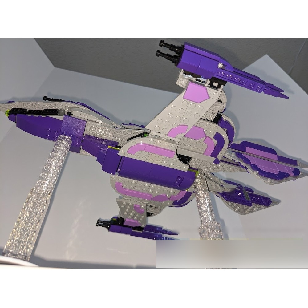 MOC-145557 White Star A Class Of Advanced Warship Model Spaceship Fleet Ship from TV Series 576 Parts