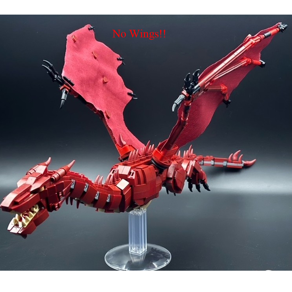 赤 セットアップDRAGON YOU WITH サイズ2 MOC-220038 Smaug Dragon with Full Articulation 806 Pieces