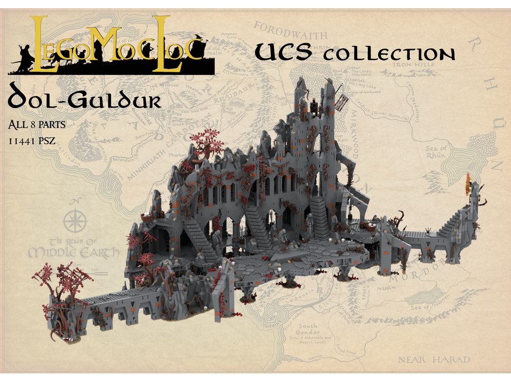 Custom MOC-217982 UCS Dol-Guldur - part 4/8 3567 Parts For Brithday Gifts