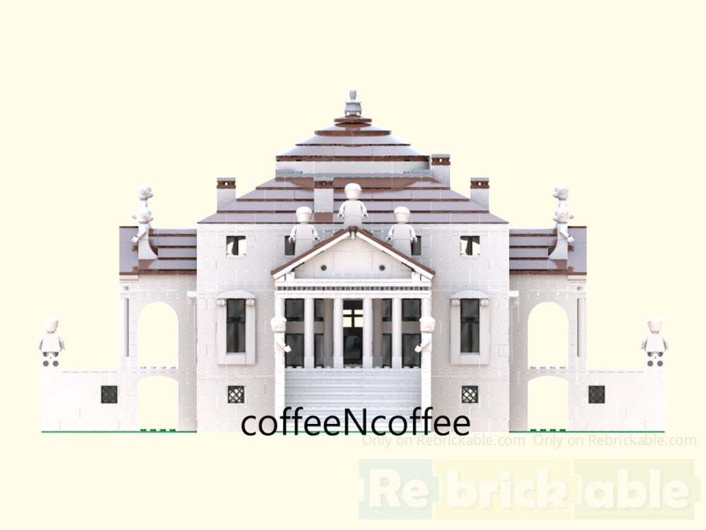 Custom MOC-239804 Villa La Rotonda (Villa Almerico Capra Valmarana) 3669 Parts 