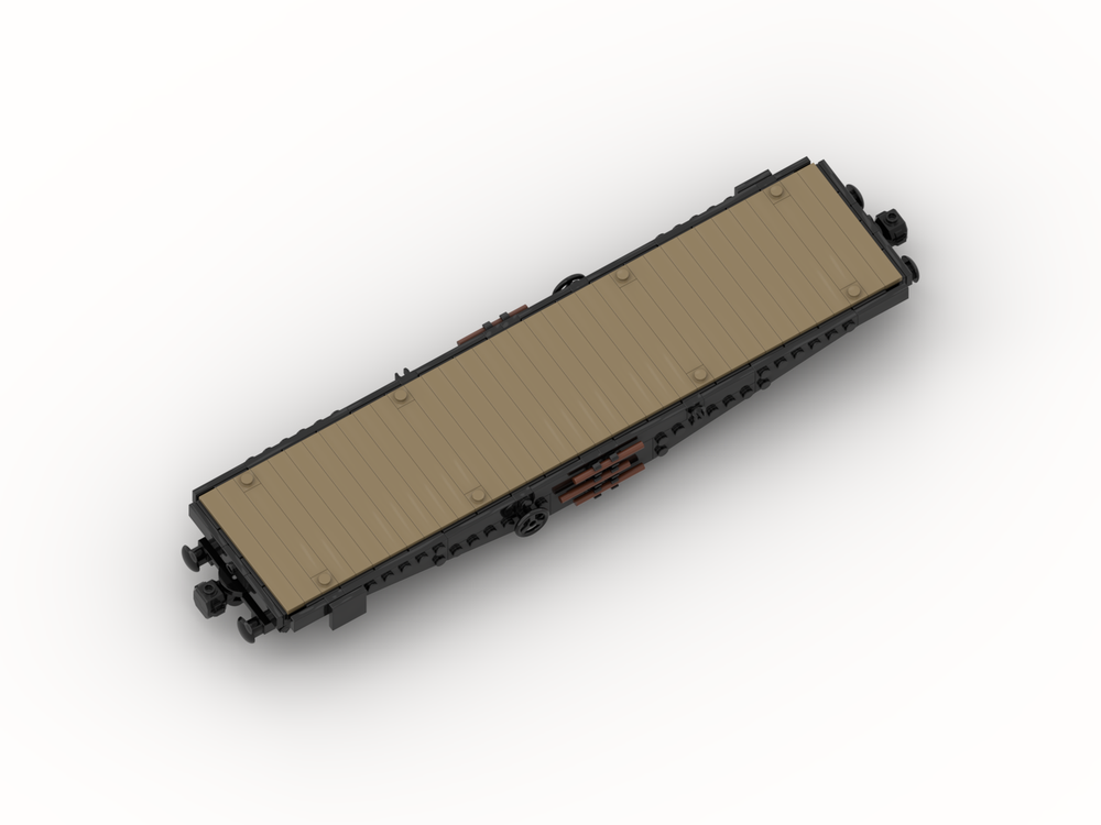 Custom MOC-188374 Schwerer Plattformwagen SSys (8w) 249 Parts For Birthday And Christmas Gifts