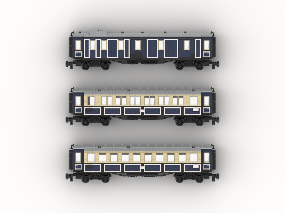 Custom MOC-188702 Bavarian Express Train (Moc-Pack) (8w) Building Blocks Set (3822PCS)