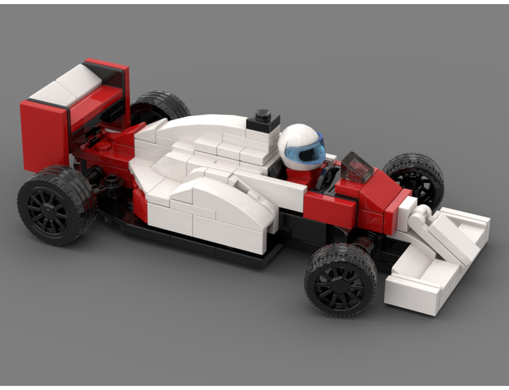 Custom MOC-226301 Mclaren MP4/2C Alain Prost 183 Parts For Brithday And Christmas Gifts