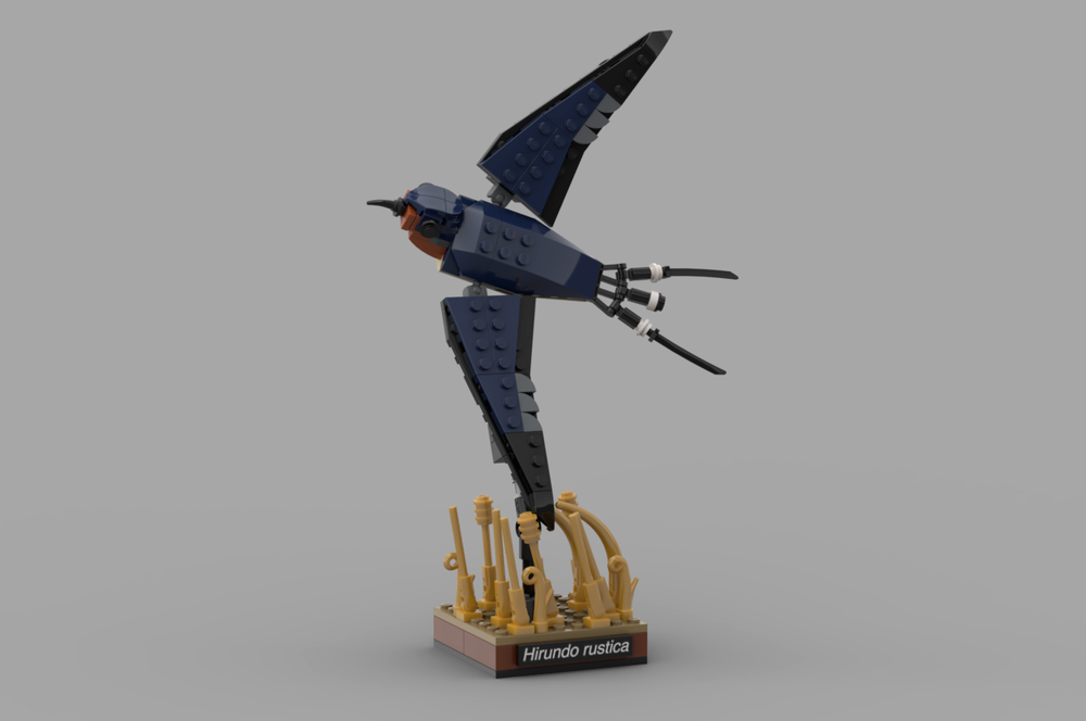 MOC-77108 Barn Swallow 140 Parts For Birthday Gitfs