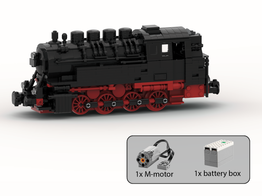 Custom MOC-196381 DR-Baureihe 81 (8w) Locomotives 724 Parts For Brithday And Christmas Gifts