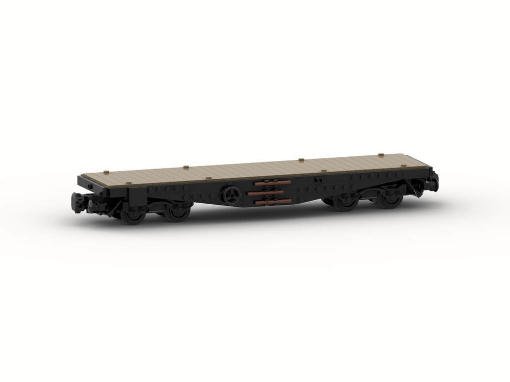 Custom MOC-188374 Schwerer Plattformwagen SSys (8w) 249 Parts For Birthday And Christmas Gifts