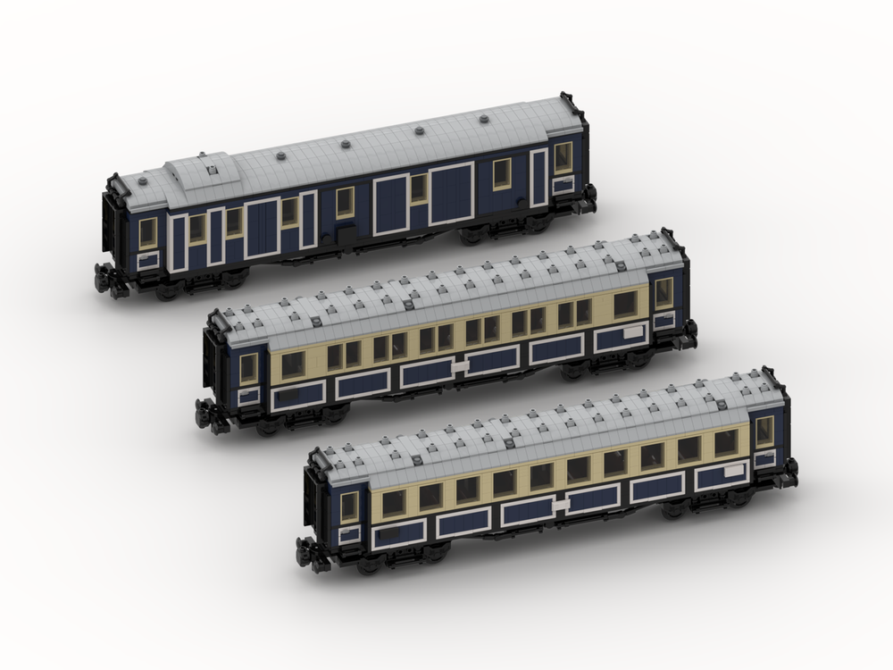  Custom MOC-188702 Bavarian Express Train (Moc-Pack) (8w) Building Blocks Set (3822PCS)