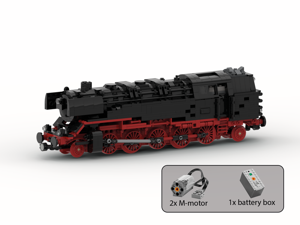 MOC-187333 German Tank Class 85 Steam Locomotive Building Blocks Set (1078PCS)