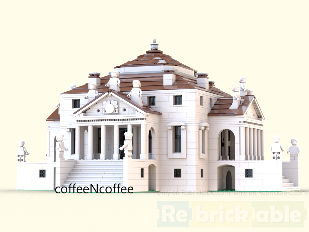 Custom MOC-239804 Villa La Rotonda (Villa Almerico Capra Valmarana) 3669 Parts 