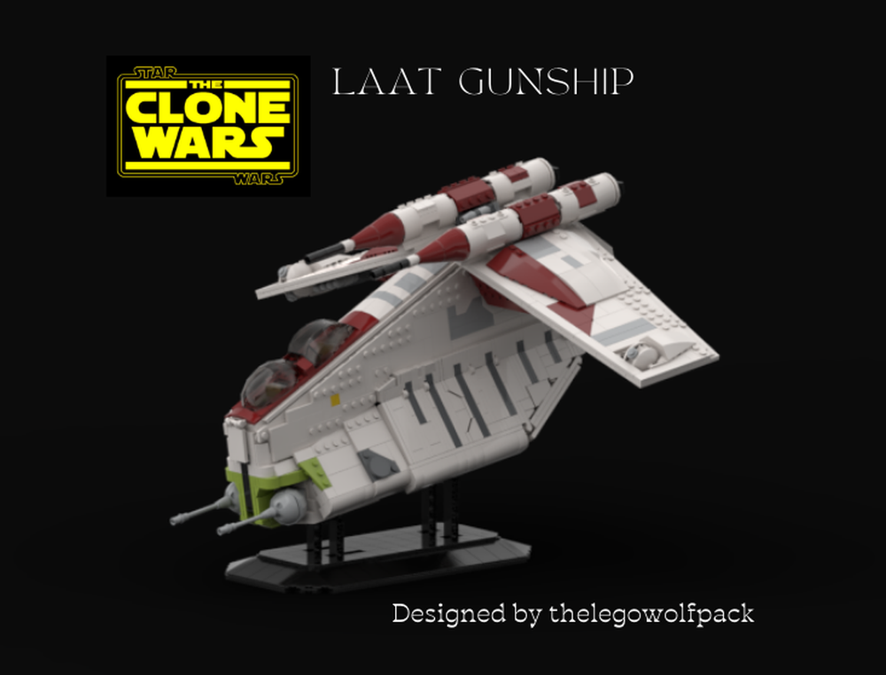Custom MOC-105775 LAAT republic gunship 1604 Parts For Brithday And Christmas Gifts