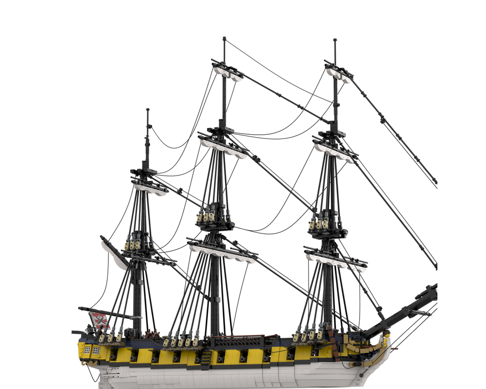 MOC-167149 HMS Eminente British 20-Gun Corvette Ship 4646 Pieces 30 x 29 x 70 cm