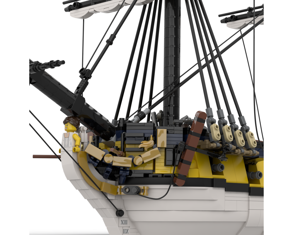 MOC-167149 HMS Eminente British 20-Gun Corvette Ship 4646 Pieces 30 x 29 x 70 cm