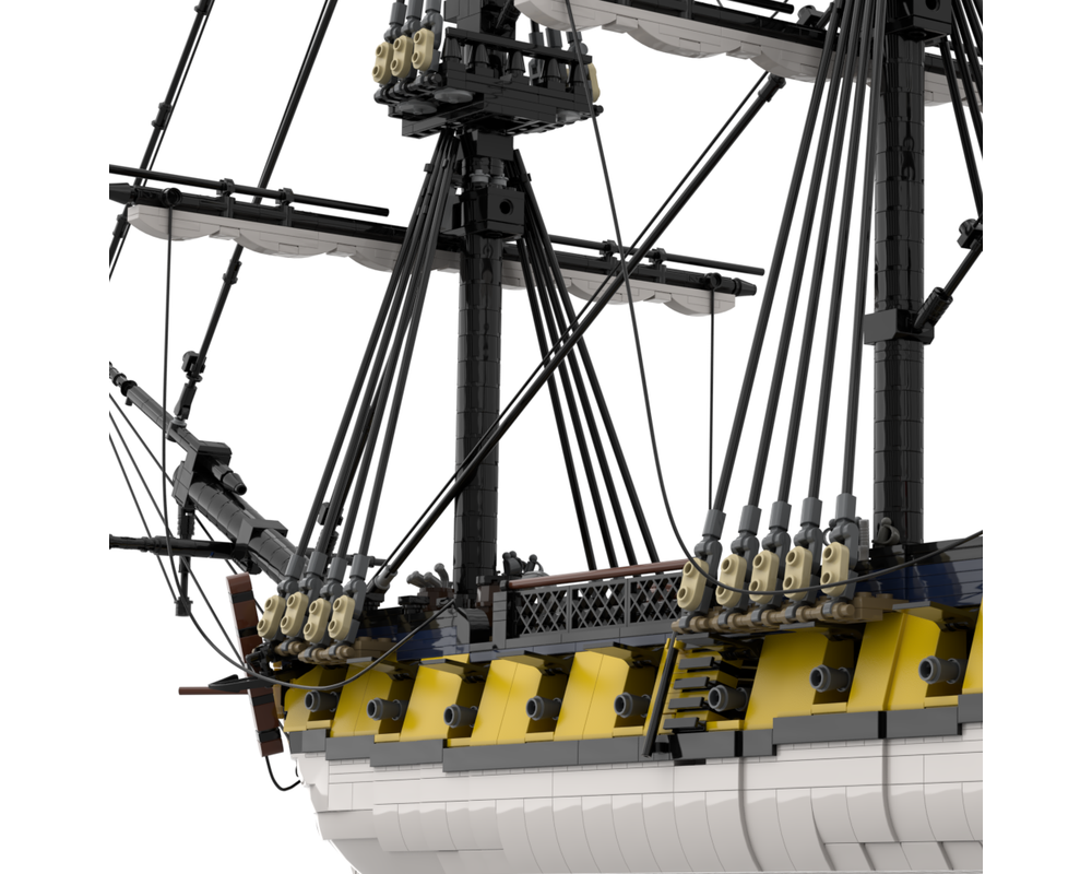 MOC-167149 HMS Eminente British 20-Gun Corvette Ship 4646 Pieces 30 x 29 x 70 cm
