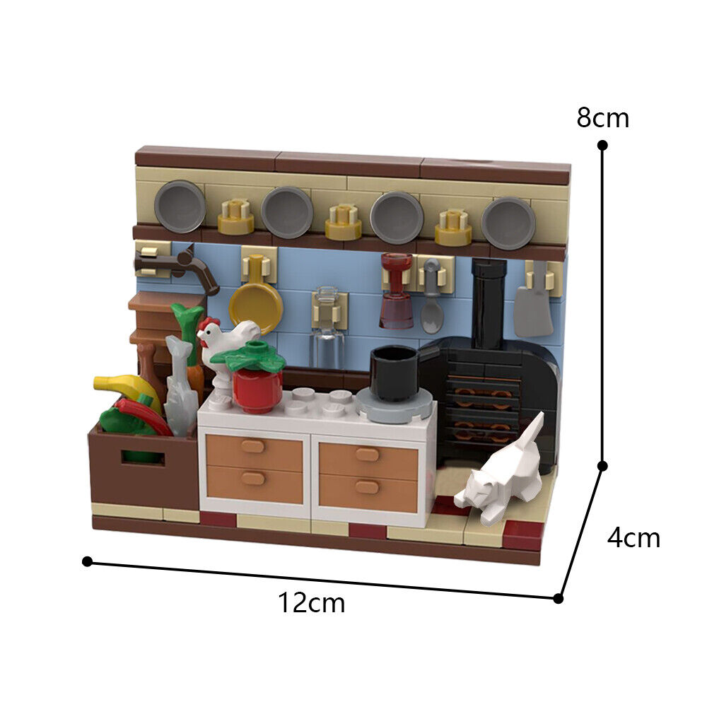 ZITIANYOUBUILD Custom MOC: C7890Y01 Swedish Chef's Kitchen 143 Parts for Kids-ZITIANYOUBUILD