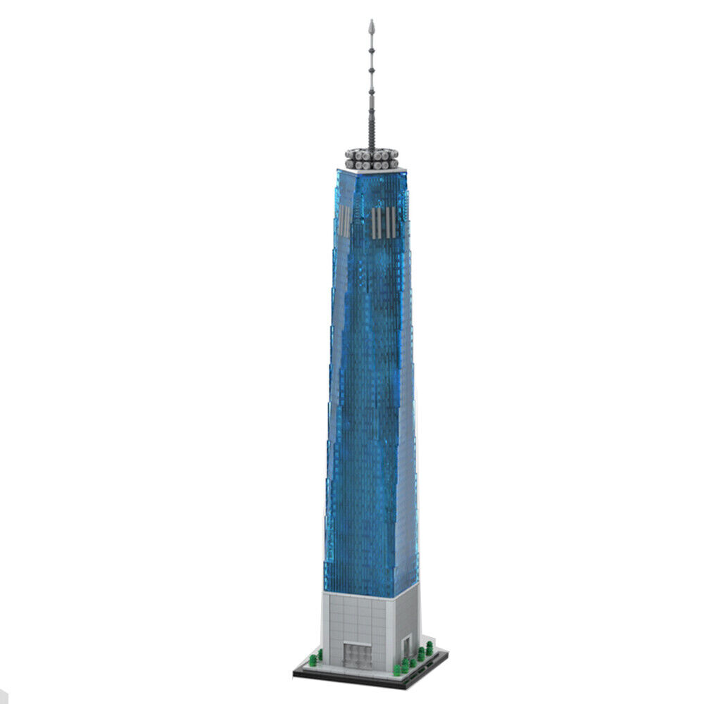 MOC-159549 One World Trade Center Freedom Tower 1:800 Scale 3153 Parts Gift-ZITIANYOUBUILD