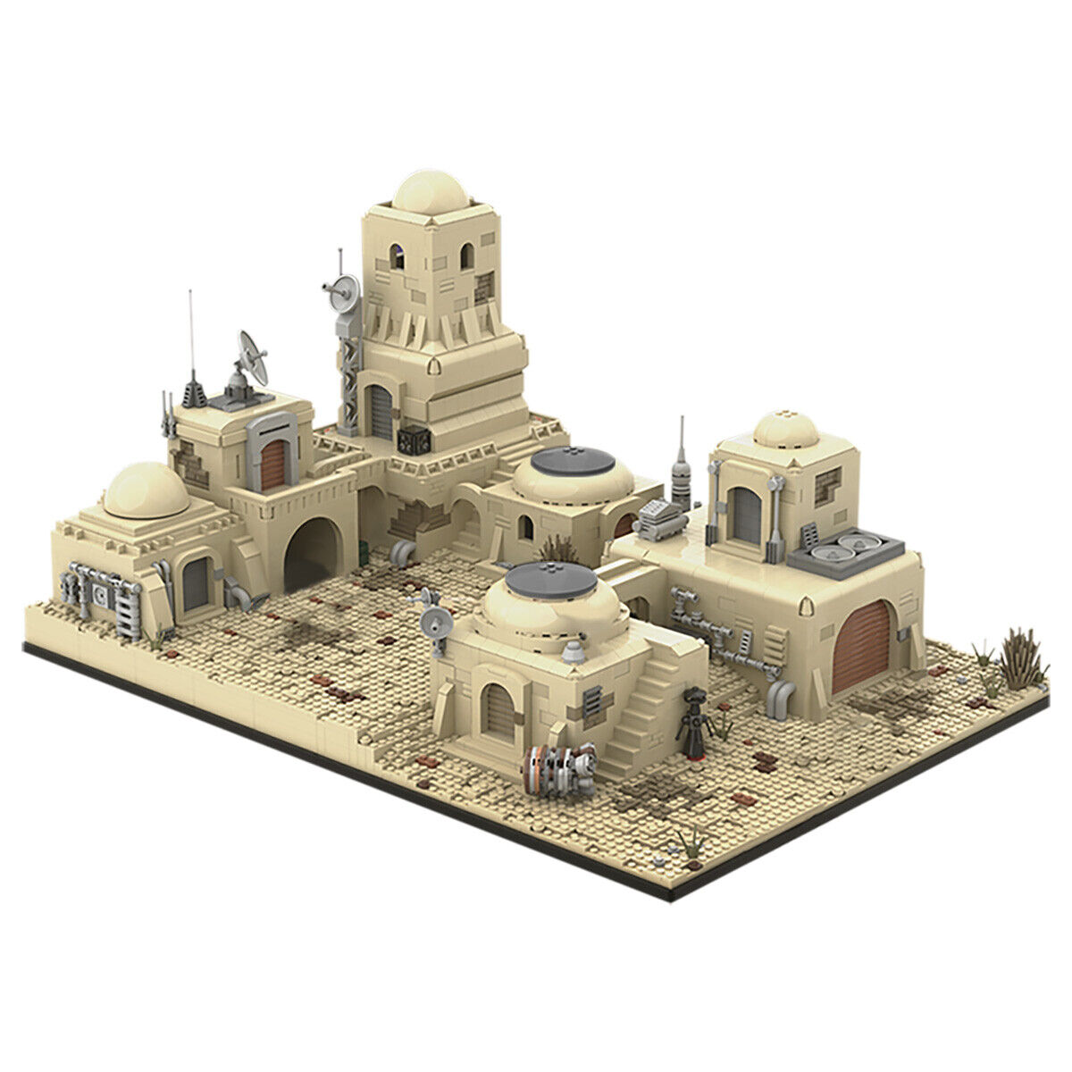 YOUFOY Spaceport Town in a Desert Plain from Movie Building Toys 4298 Pieces-ZITIANYOUBUILD