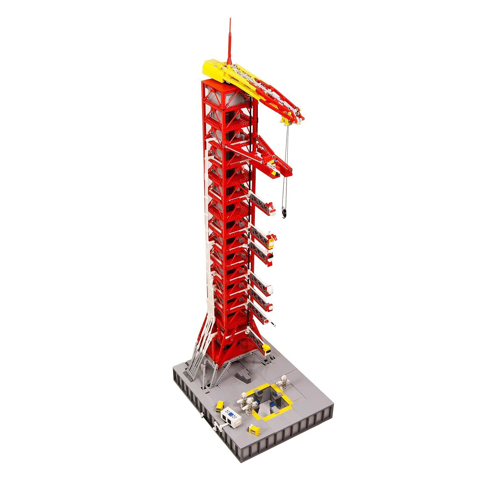 Custom MOC: C265 Saturn-V Launch Umbilical Tower Cord Parts Toys