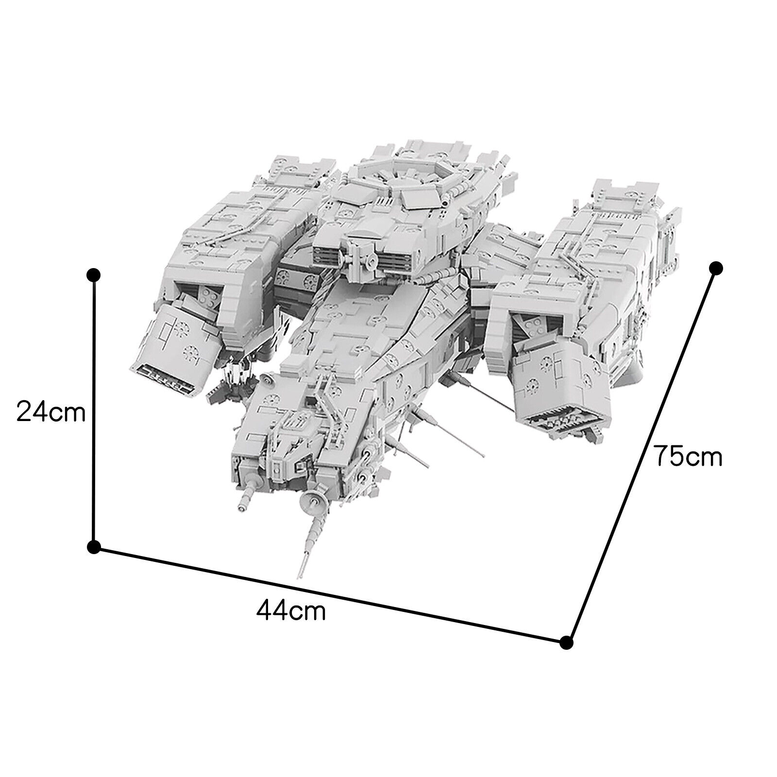 C5197 Commercial Spacecraft Spaceship from the Movie 9233 Parts Creative Toys-ZITIANYOUBUILD