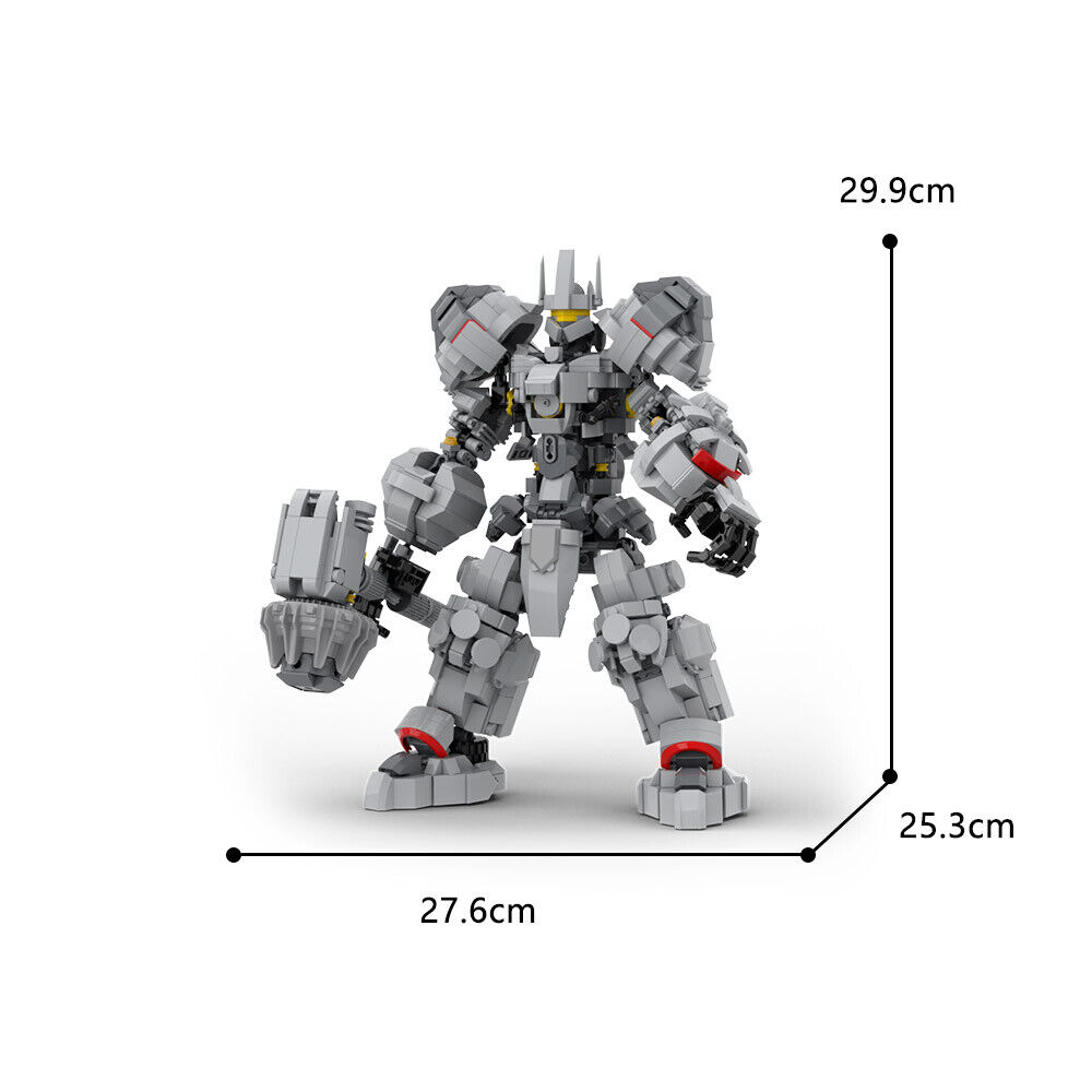C9268 Game Role Reinhardt Tank Hero Model 1307 Parts Building Kit Set-ZITIANYOUBUILD