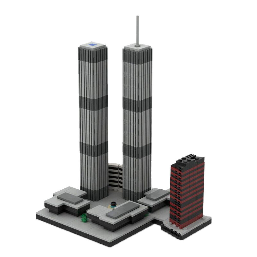 MOC-157149 World Trade Center - Microscale Edition 1:2000 scale 982 Parts-ZITIANYOUBUILD