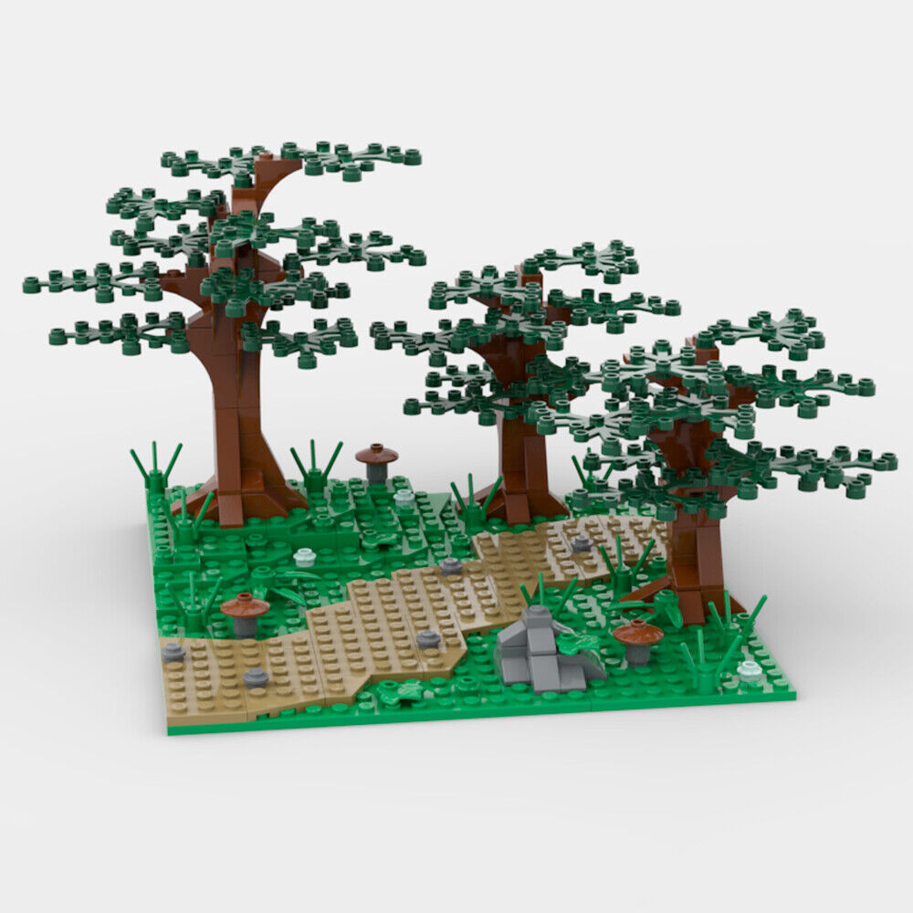 MOC-116409 A Beautiful Forest Path Building Toys Set for Display 211 Parts-ZITIANYOUBUILD
