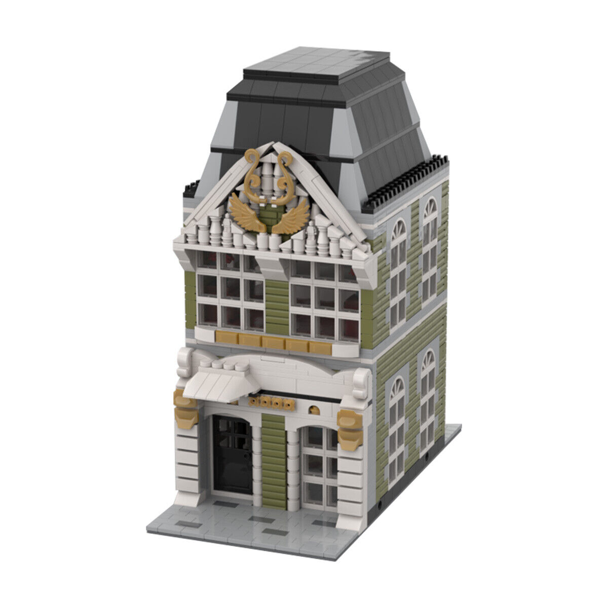 C4751 Modular Building: Decorated House Model Building Toys 1860 Parts-ZITIANYOUBUILD
