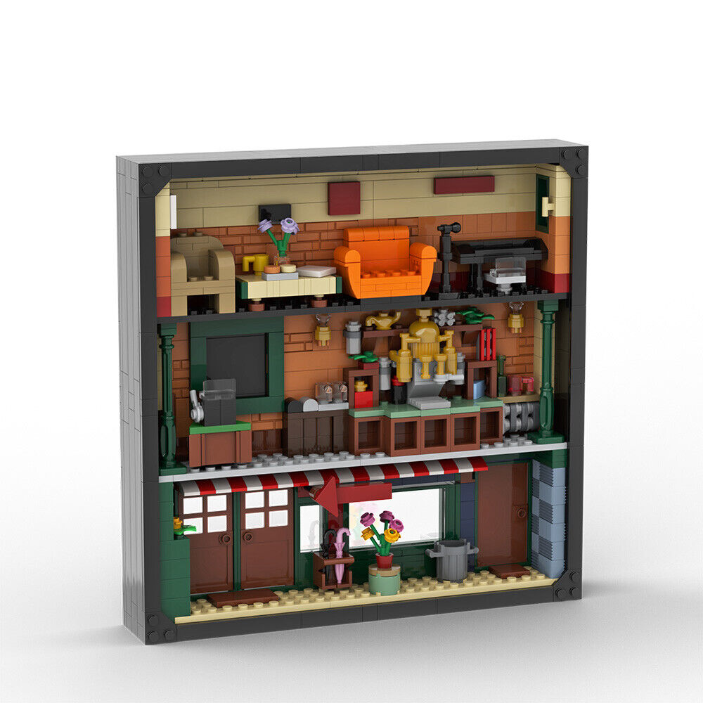 C7303 Coffeehouse in Photo Frame Building Toys from TV Series 688 Parts-ZITIANYOUBUILD