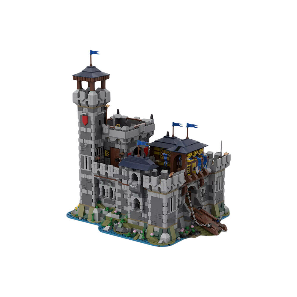 Custom MOC: C7682 Medieval Fortress Model 3028 Parts Gift for Christmas-ZITIANYOUBUILD