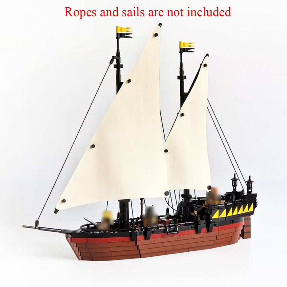 MOC-150662 Medieval Ship Model for Pirates Theme Series 1380 Parts-ZITIANYOUBUILD