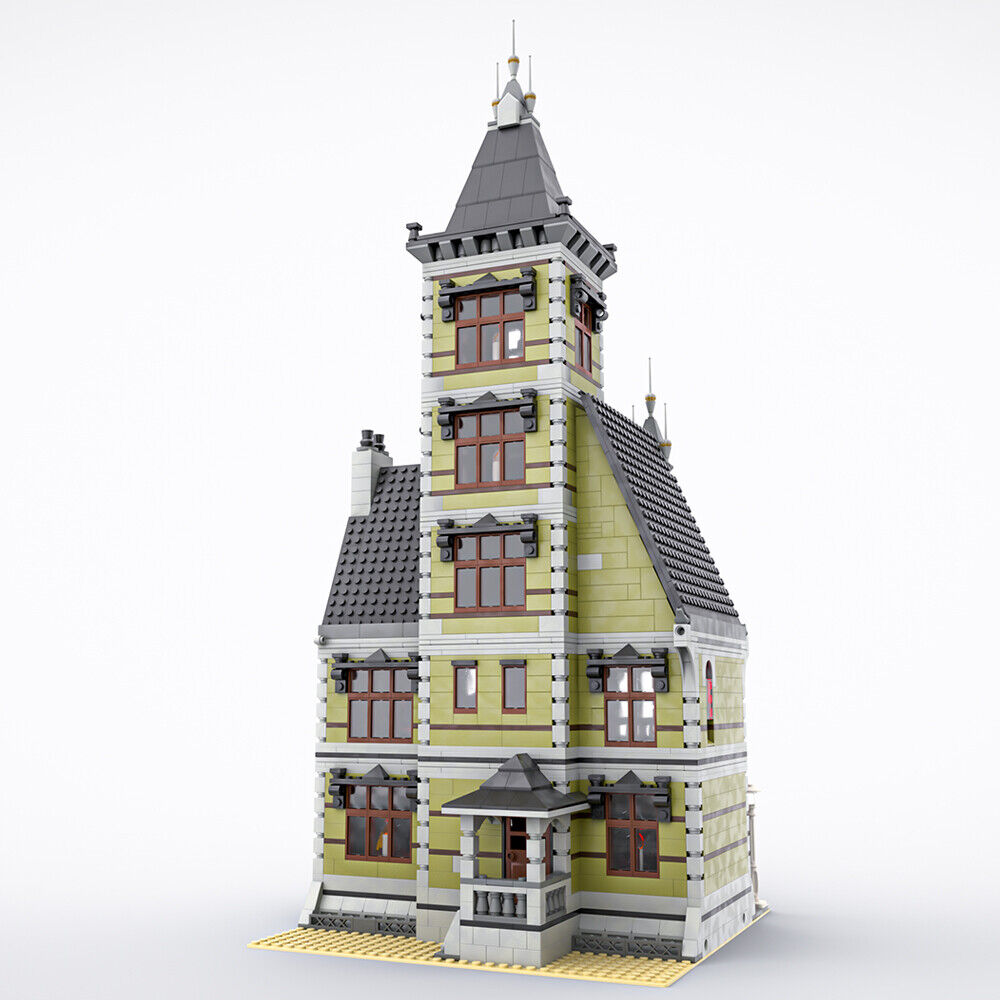 MOC-49479 Modular Building: Old Mansion Haunted House Modification 3723 Parts-ZITIANYOUBUILD