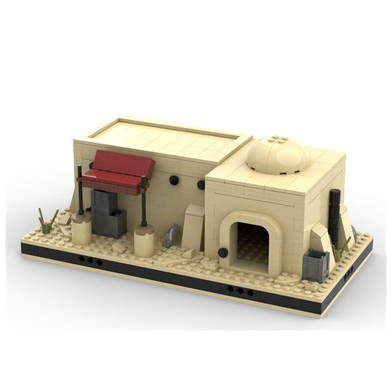 MOC-56139 Desert House #12 for a Modular Tatooine Building Toys 270 Parts-ZITIANYOUBUILD