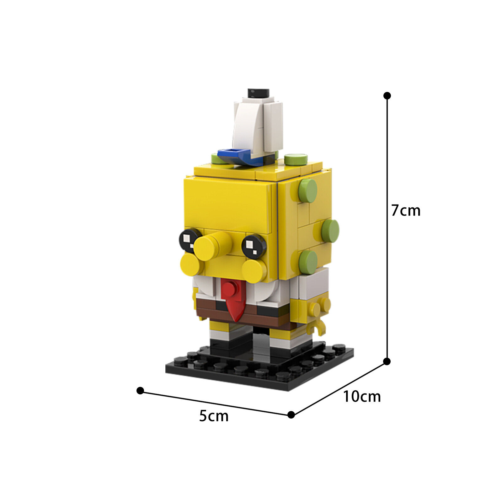 C5747 Cartoon Characters B_r--ic-k-h-e-adz and Snail 154 Parts Creative Toys-ZITIANYOUBUILD
